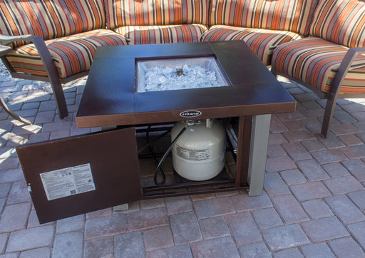 AZ Patio Heaters Decorative Hammered Bronze Fire Pit with Stainless Steel Legs and Lid