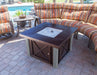 AZ Patio Heaters Decorative Hammered Bronze Fire Pit with Stainless Steel Legs and Lid