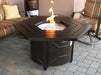 AZ Patio Heaters Hammered Bronze Hexagon Fire Pit