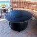 AZ Patio Heaters Round Slatted Cast Aluminum Fire Pit