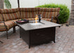 AZ Patio Heaters Square Extruded Aluminum Firepit with Lid