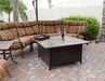 AZ Patio Heaters Square Extruded Aluminum Firepit with Lid