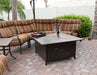 AZ Patio Heaters Square Extruded Aluminum Firepit with Lid