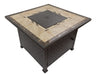 AZ Patio Heaters Square Tile Fire Pit in Bronze