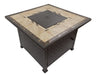 AZ Patio Heaters Square Tile Fire Pit in Bronze