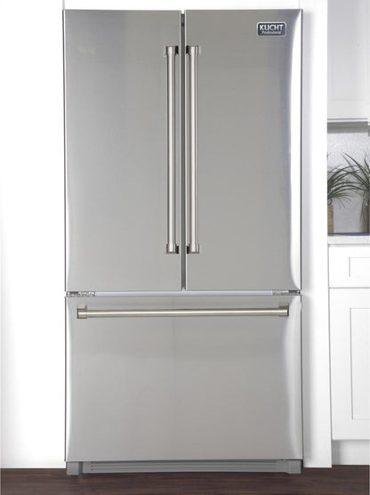 Kucht Professional 36 in. 26.1 cu. ft. French Door Refrigerator in Stainless Steel, -  K748FDS