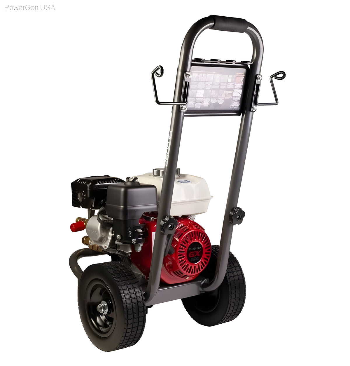 BE Power Equipment 2500 PSI  3.0 GPM Gas Pressure Washer with Honda GX200 Engine and General Triplex Pump - PowerGen USA - B2565HGS