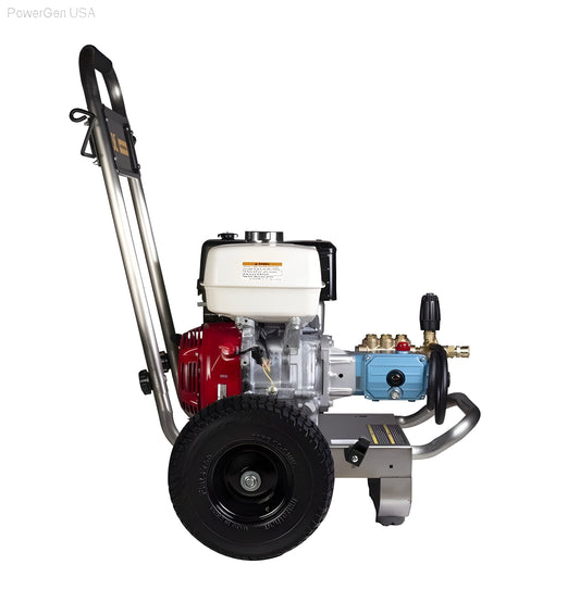 BE Power Equipment 4000 PSI 4.0 GPM Gas Pressure Washer with Honda GX390 Engine and CAT Triplex Pump - PowerGen USA - PE-4013HWPSCAT
