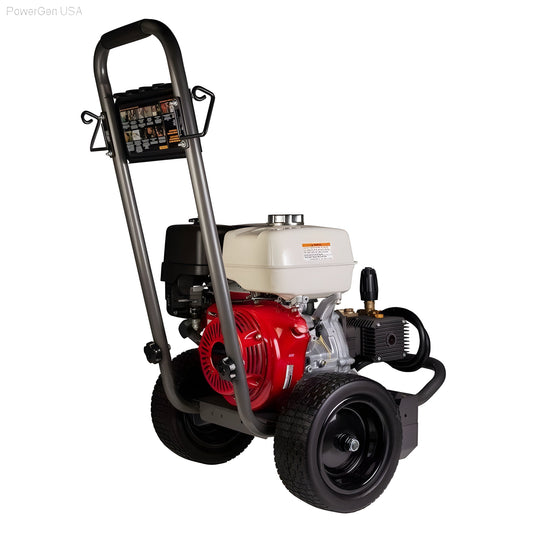 BE Power Equipment 4000 PSI 4.0 GPM Gas Pressure Washer with Honda GX390 Engine and Comet Triplex Pump - PowerGen USA - B4013HCS