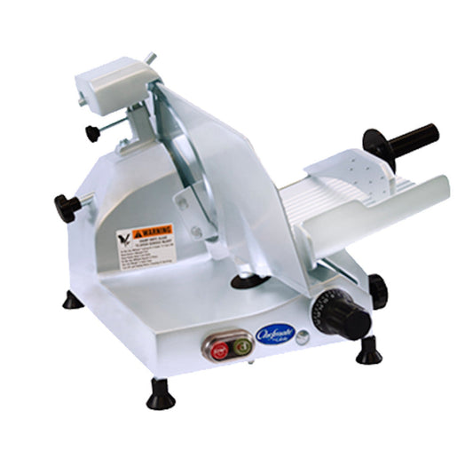 Globe Chefmate 10" Manual Gravity Feed Slicer - 1/4 HP - GLC10
