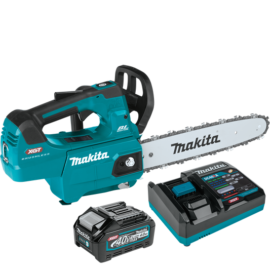 Makita (GCU01M1) 40V MAX XGT Brushless Cordless 12 In. Top Handle Chain Saw Kit - GCU01M1