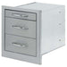 Cal Flame -  3 Drawer Storage Wide