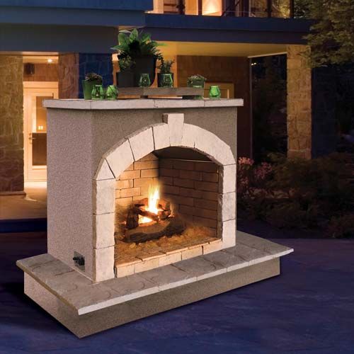 Cal Flame - Fireplaces - FRP906-3 - Natural Stone Tile