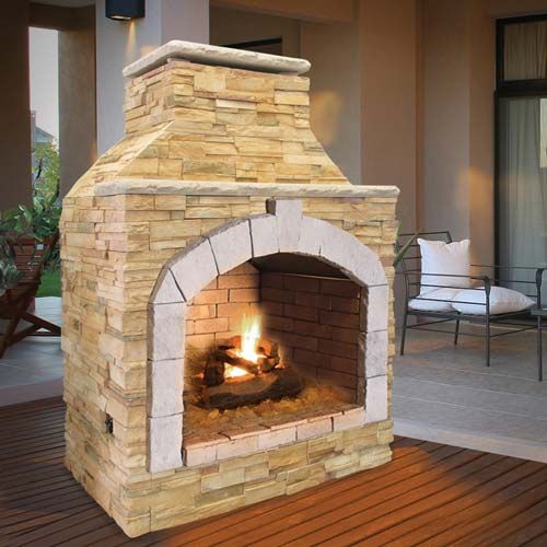 Cal Flame - Fireplaces FRP909-2 - Natural Stone Tile