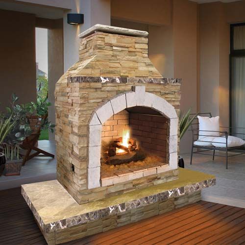 Cal Flame - Fireplaces FRP909-3 - Porcelain Tile