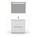 Casa Mare Alessio 32" Bathroom Vanity and Ceramic Sink Combo with LED Mirror