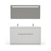 Casa Mare Alessio 60 In. Bathroom Vanity and Ceramic Sink Combo with LED Mirror