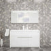 Casa Mare Alessio 60 In. Bathroom Vanity and Ceramic Sink Combo with LED Mirror