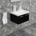 Casa Mare Aspe 24" Bathroom Vanity and Ceramic Sink Combo with LED Mirror