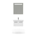 Casa Mare Aspe 24" Bathroom Vanity and Ceramic Sink Combo with LED Mirror