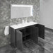 Casa Mare Benna 63" Bathroom Vanity and Double Sink Combo with LED Mirror