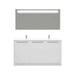 Casa Mare Benna 63" Bathroom Vanity and Double Sink Combo with LED Mirror