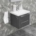 Casa Mare Elke 24 In. Bathroom Vanity and Ceramic Sink Combo with LED mirror