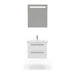 Casa Mare Elke 24 In. Bathroom Vanity and Ceramic Sink Combo with LED mirror