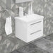 Casa Mare Elke 24 In. Bathroom Vanity and Ceramic Sink Combo with LED mirror