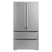 Cosmo 22.5 cu. ft. 4-Door French Door Refrigerator with Pull Handle in Stainless Steel, Counter Depth COS-FDR225RHSS-G