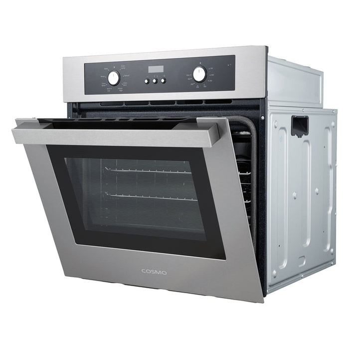 Cosmo 24" Electric Built-In Wall Oven with 2.5 cu. ft. Capacity, 8 Functions & Turbo True European Convection C51EIX