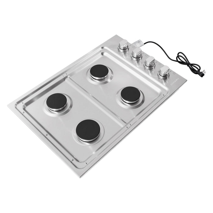 Cosmo 30" Gas Cooktop in Stainless Steel with 4 Italian Made Burners COS-DIC304