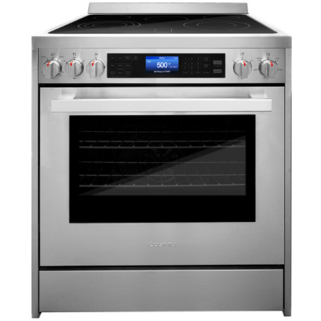 Cosmo 4-Piece, 30" Electric Range, 30" Range Hood, Dishwasher and Refrigerator COS-4PKG-029