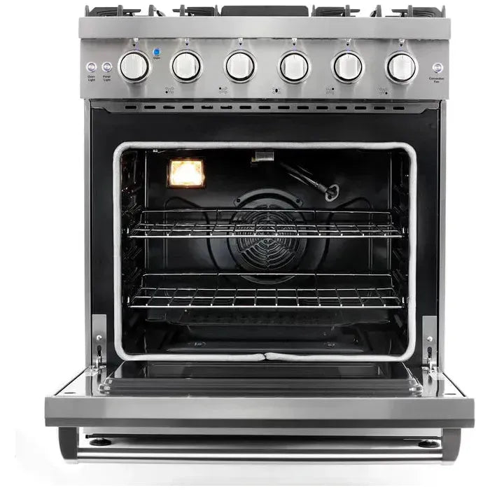 Cosmo 4 Piece, 30" Gas Range 30" Range Hood 24" Dishwasher & Wine Refrigerator COS-4PKG-254