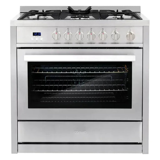 Cosmo 4 Piece, 30" Gas Range 30" Range Hood, Refrigerator & Wine Refrigerator COS-4PKG-232