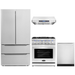 Cosmo 4-Piece, 30" Gas Range, Range Hood, Dishwasher and 48 Bottle Wine Cooler COS-4PKG-127