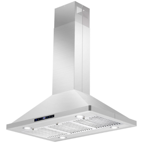 Cosmo 4 Piece, 36" Dual Fuel Range 36" Range Hood 24" Dishwasher & Refrigerator COS-4PKG-223