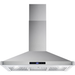 Cosmo 4-Piece, 36" Dual Fuel Range, 36" Range Hood, Dishwasher and Refrigerator COS-4PKG-079