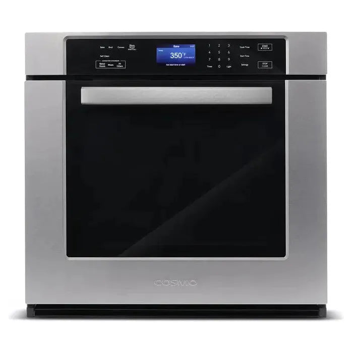 Cosmo 4 Piece, 36" Electric Cooktop 30" Wall Oven 24.4" Microwave & Refrigerator COS-4PKG-141