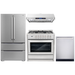 Cosmo 4 Piece, 36" Gas Range 36" Range Hood 24" Dishwasher & Refrigerator COS-4PKG-171