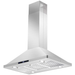 Cosmo 4-Piece, 36" Range, 36" Island Range Hood, 24" Dishwasher and Refrigerator COS-4PKG-076