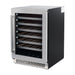 Cosmo 48 Bottle Stainless Steel 24 in. Single Zone Compressor Wine Cooler COS-24BIWCS