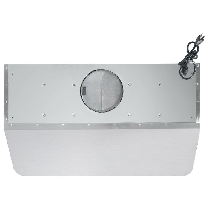 Cosmo 48"  Under Cabinet Range Hood with Push Button Controls, Permanent Filters, 3-Speed Fan and LED Lights in Stainless Steel COS-QB48