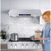 Cosmo 5-Piece Kitchen, 36" Dual Fuel Range and 36" Under Cabinet Range Hood COS-5PKG-015