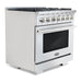 Cosmo Commercial-Style 36'' 4.5 cu. ft. Gas Range with 6 Italian Burners and Heavy Duty Cast Iron Grates in Stainless Steel COS-GRP366