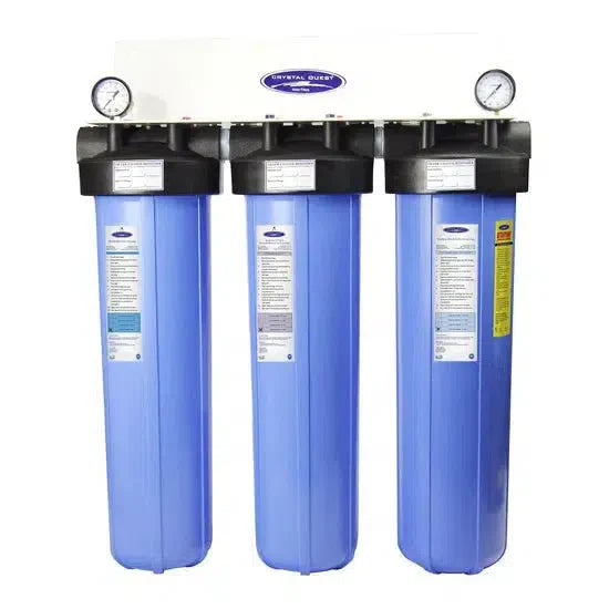 Crystal Quest Big Blue Whole House Water Filter, Alkalizing (4-6 GPM | 1-2 people)