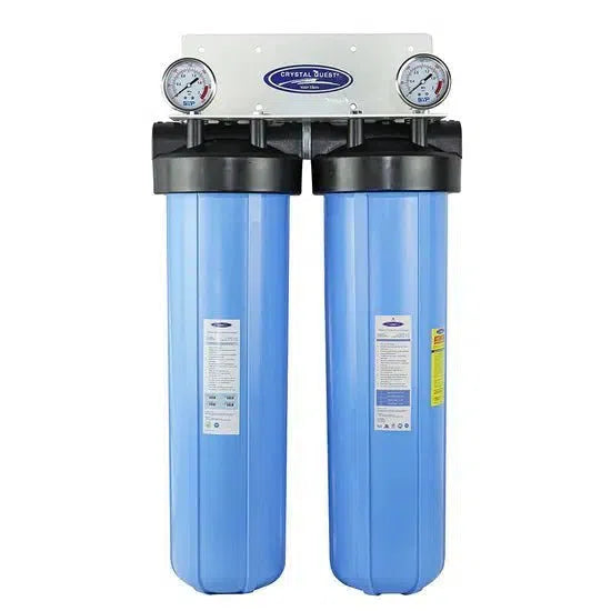 Crystal Quest Big Blue Whole House Water Filter, Alkalizing (4-6 GPM | 1-2 people)