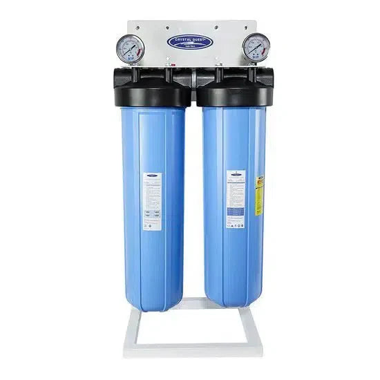 Crystal Quest Big Blue Whole House Water Filter, Alkalizing (4-6 GPM | 1-2 people)