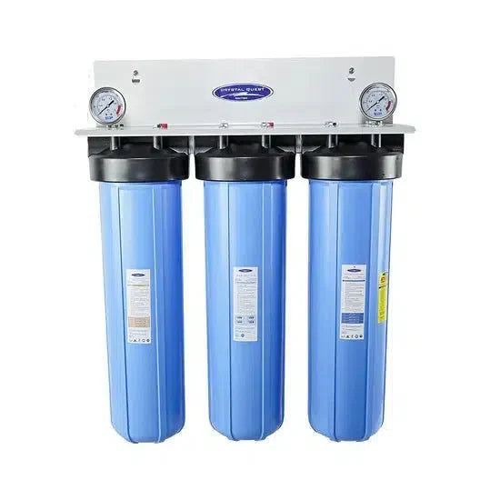 Crystal Quest Big Blue Whole House Water Filter, Alkalizing (4-6 GPM | 1-2 people)