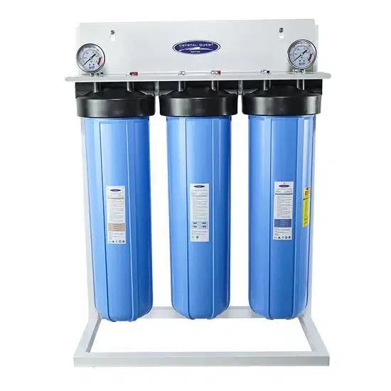 Crystal Quest Big Blue Whole House Water Filter, Alkalizing (4-6 GPM | 1-2 people)